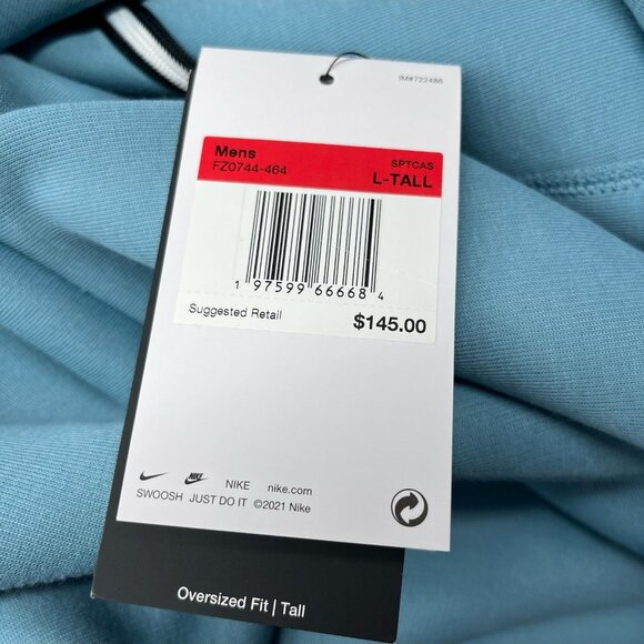 Nike Men's Tech Fleece Reimagined OVERSIZED Hoodie Large-TALL FZ0744-464 - Picture 6 of 6